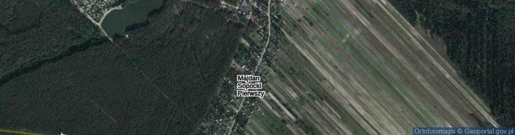 Zdjęcie satelitarne Majdan Sopocki Pierwszy ul.